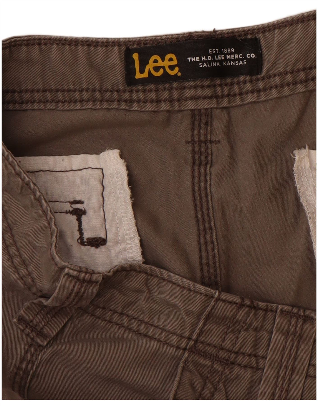 LEE Mens Cargo Shorts W40 XL Grey Cotton