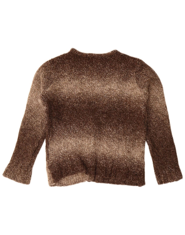 Sweter damski Zara Crop Cardigan UK 14 Średni brązowy wełniany