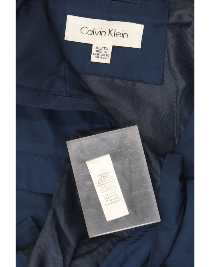 Męska kurtka bomberka Calvin Klein UK 42 XL, granatowa, poliester