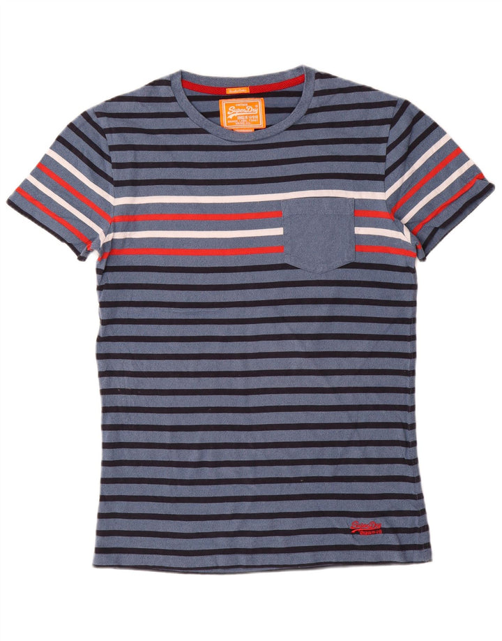T-shirt męski Superdry, bawełniany, średni, granatowy w paski