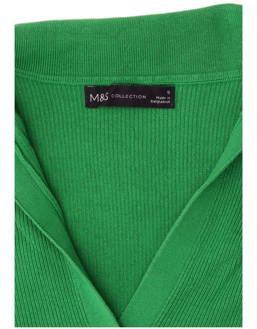 Damska dzianinowa koszulka polo Marks & Spencer UK 8, mała, zielona
