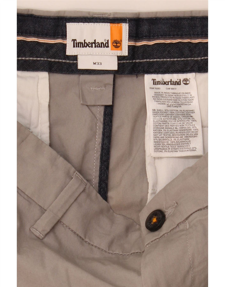 Męskie spodenki Chino TIMBERLAND W33 Średnioszary, bawełniany