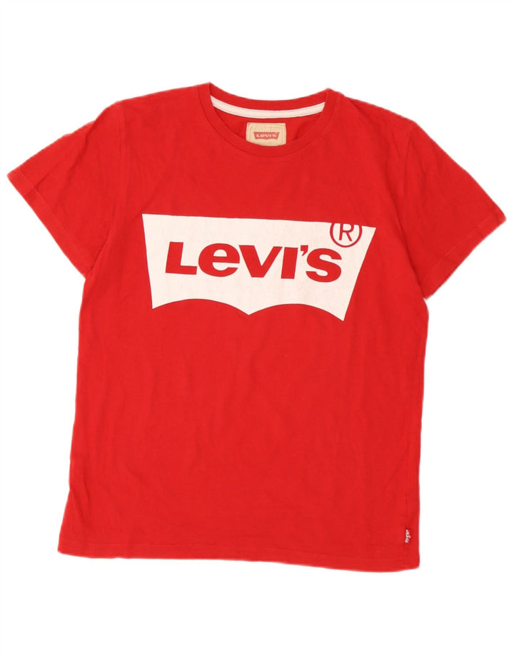 Koszulka chłopięca Levi's z grafiką, 13-14 lat, czerwona