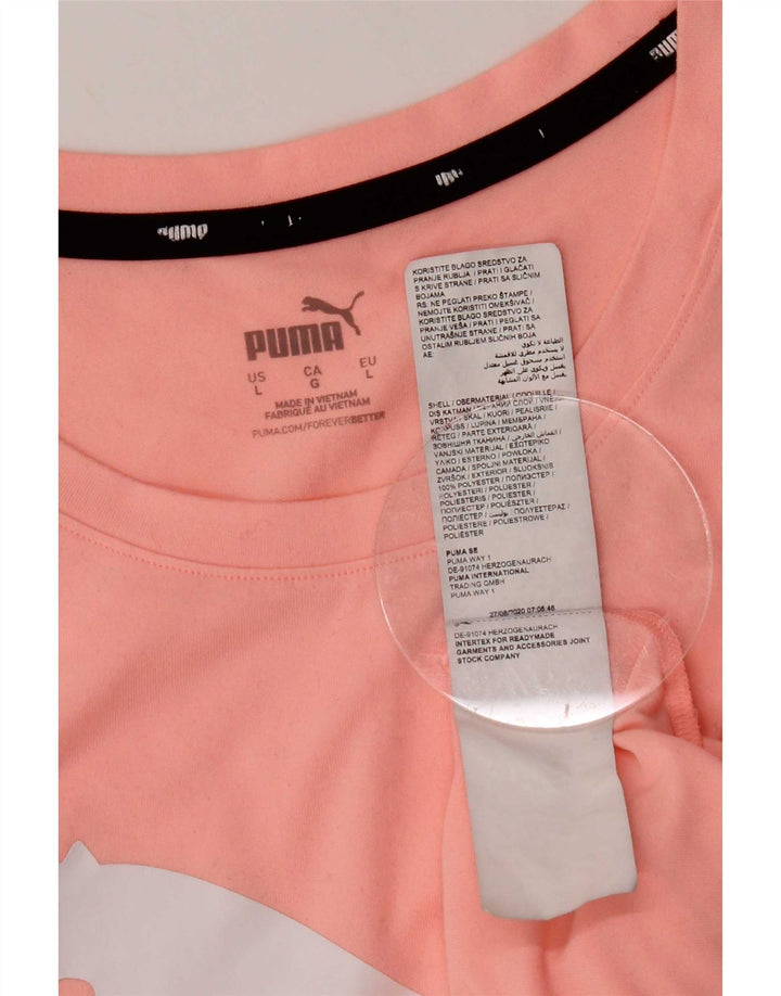 Damska kamizelka z grafiką Puma UK 16, duży, różowy poliester