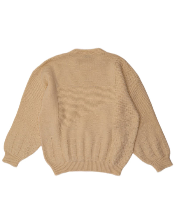 Damski sweter Clinique z okrągłym dekoltem UK 18 XL Off White