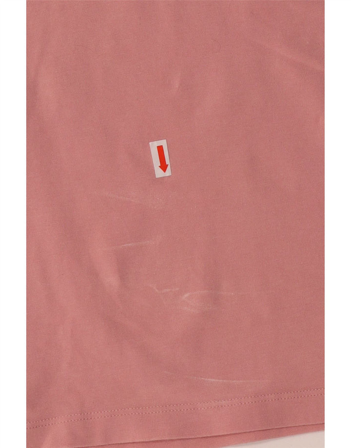 Damska koszulka z grafiką ADIDAS Top UK 14 Średnioróżowa bawełna