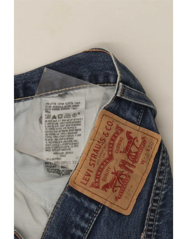 Damskie jeansy Levi's 751 Straight W32 L30 Niebieskie bawełniane
