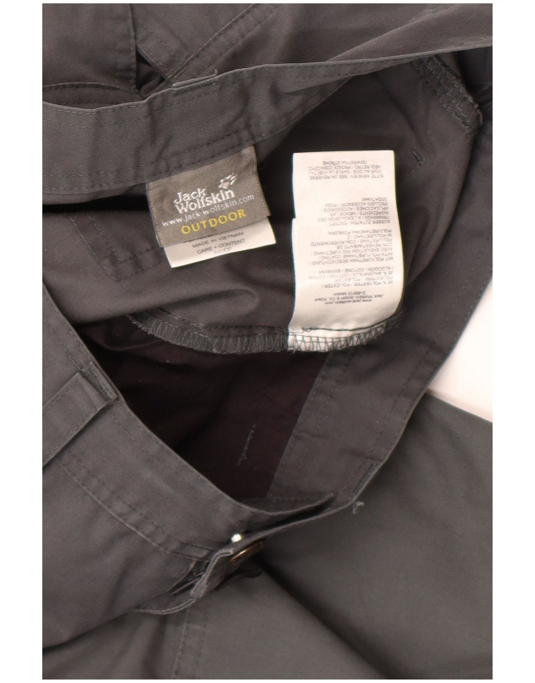 Męskie proste spodnie cargo Jack Wolfskin W36 L30 Szary poliester