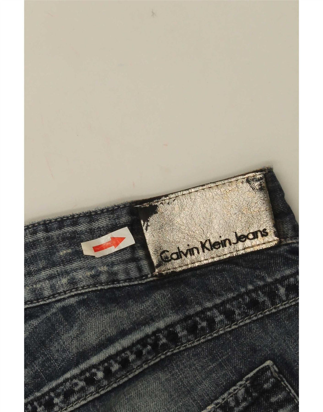 Damskie spodenki jeansowe Calvin Klein W30 Średni niebieski, bawełniany