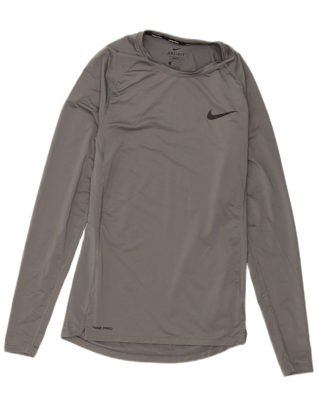 Męska koszulka Nike Tight Fit z długim rękawem, duża, szara, z poliestru