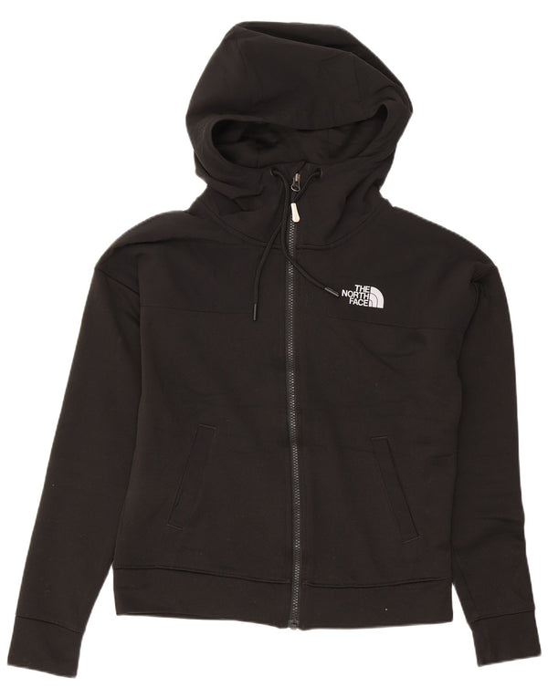 The North Face Womens Graphic Oversized Zip Hoodie Sweater UK 6 XS Black