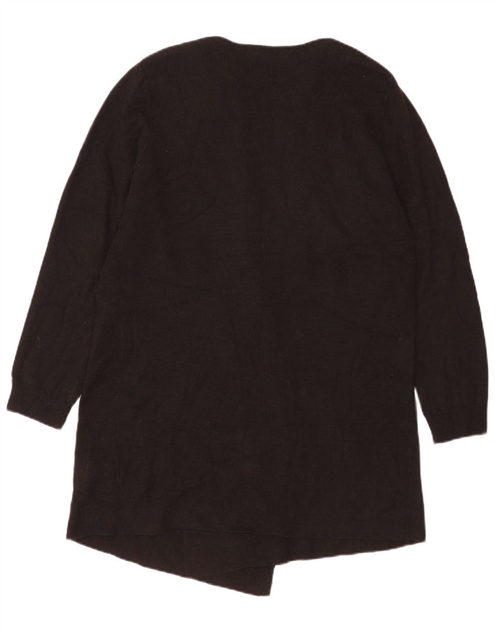 Marks & Spencer Damski sweter rozpinany UK 16, duży, czarny akryl