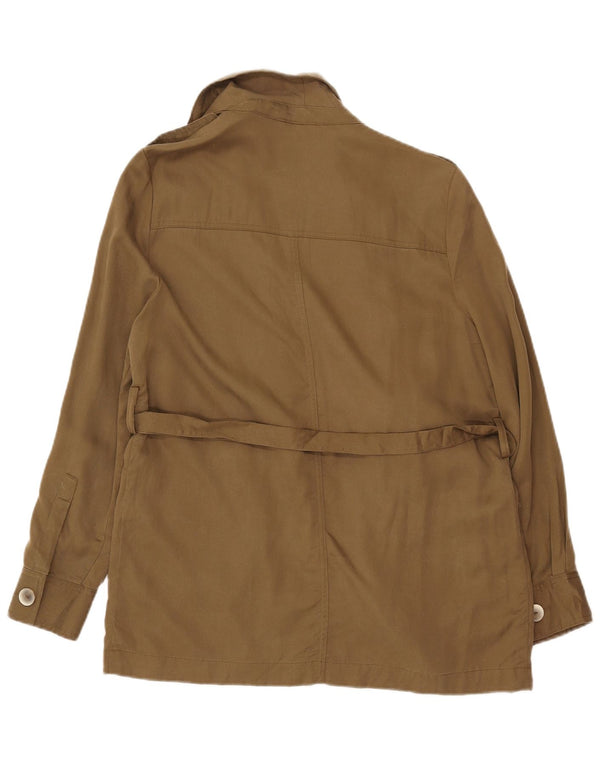 Damska kurtka wojskowa MANGO UK 16, duża Lyocell w kolorze khaki