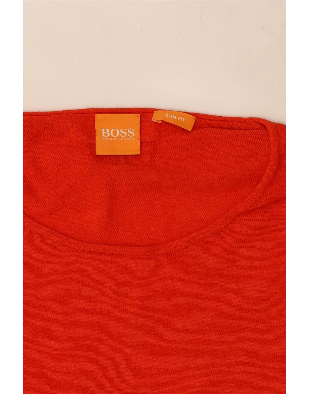 Męski sweter z okrągłym dekoltem Hugo Boss 2XL w kolorze czerwonym