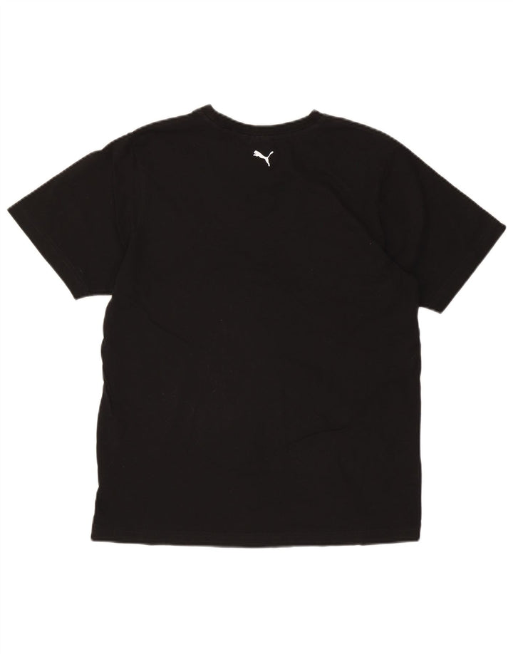 Chłopięcy T-shirt z grafiką PUMA, 15-16 lat, czarny