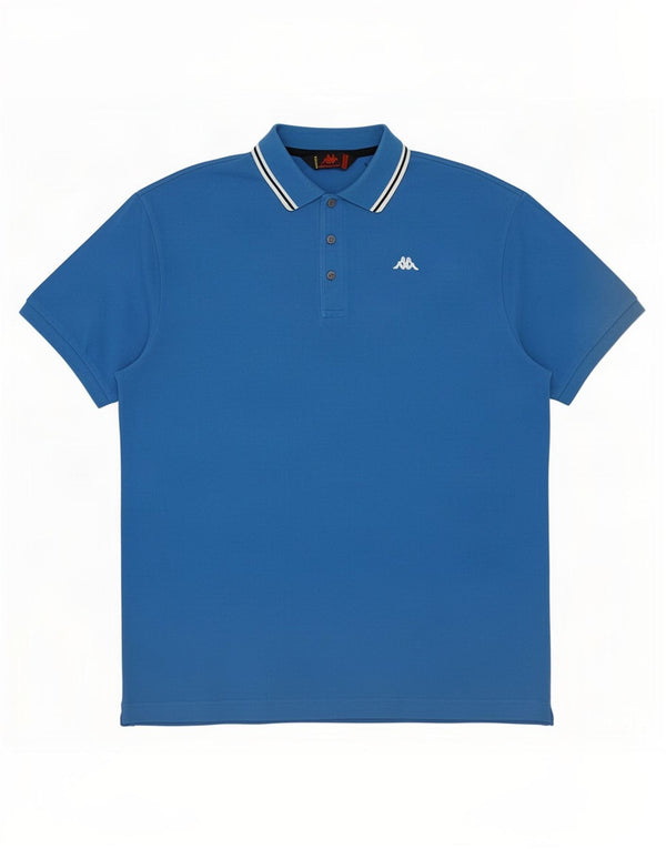 Kappa Mens Polo Shirt 2XL Blue Cotton