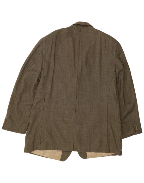 Męska marynarka zapinana na 2 guziki Chaps UK 48 4XL Khaki, nowa wełna