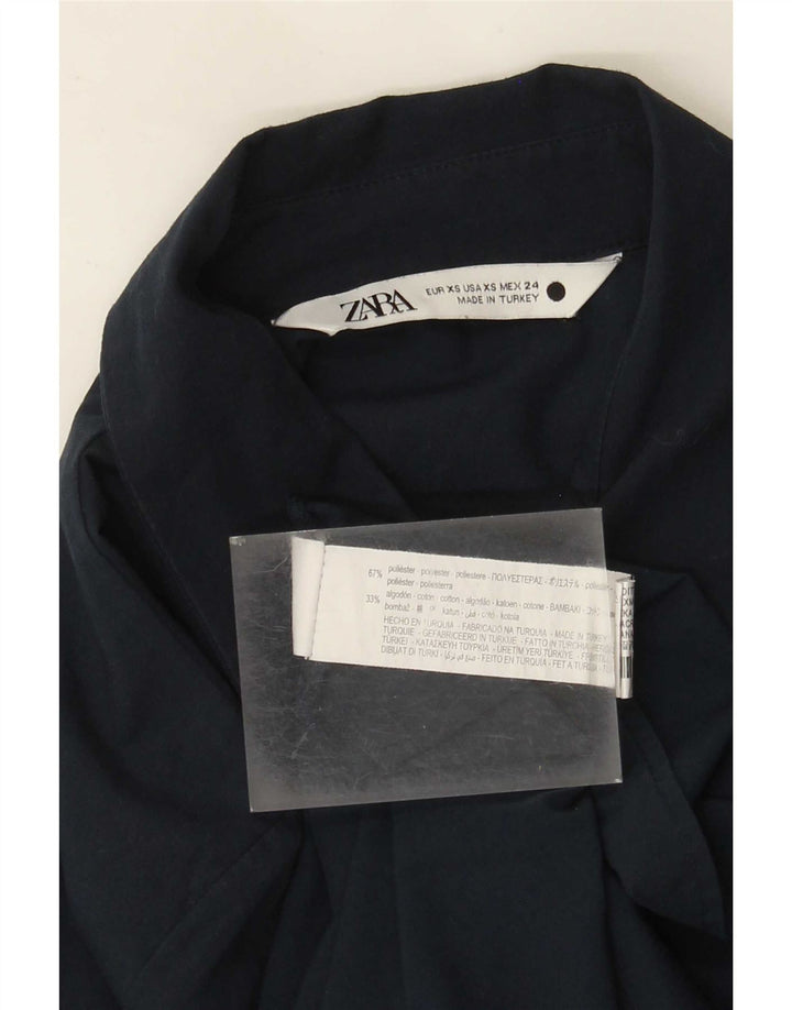 Damska sukienka oversize Zara UK 6 XS Granatowy poliester
