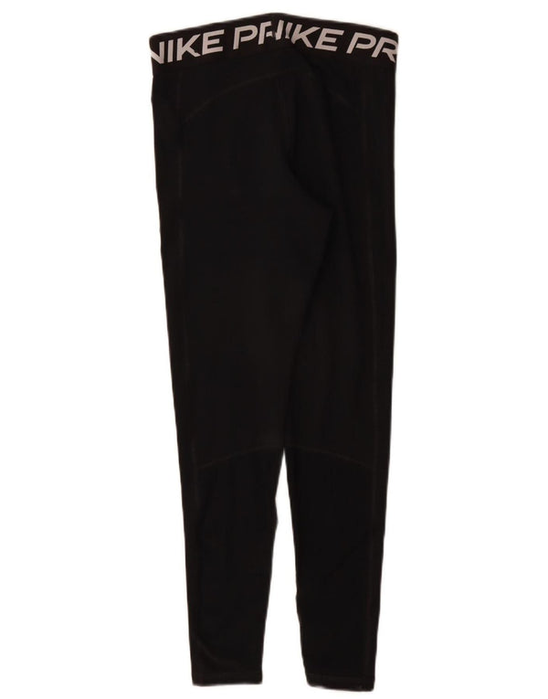 Damskie legginsy Nike Dri Fit Graphic UK 12, średnie czarne