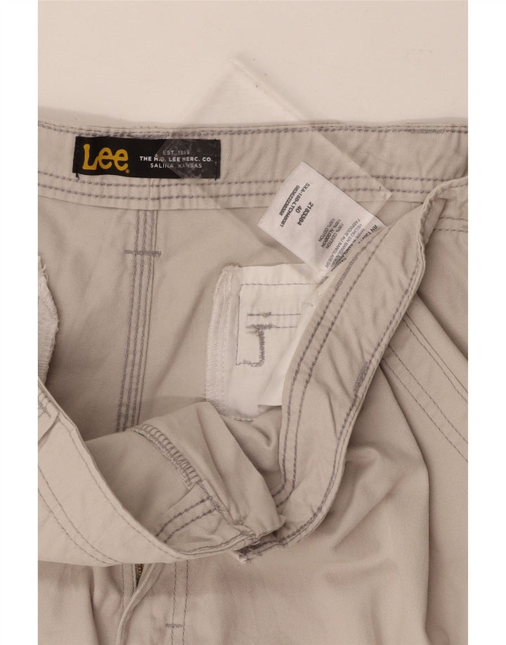 LEE Mens Cargo Shorts W40 XL Beige Cotton Vintage Lee and Second-Hand Lee from Messina Hembry 