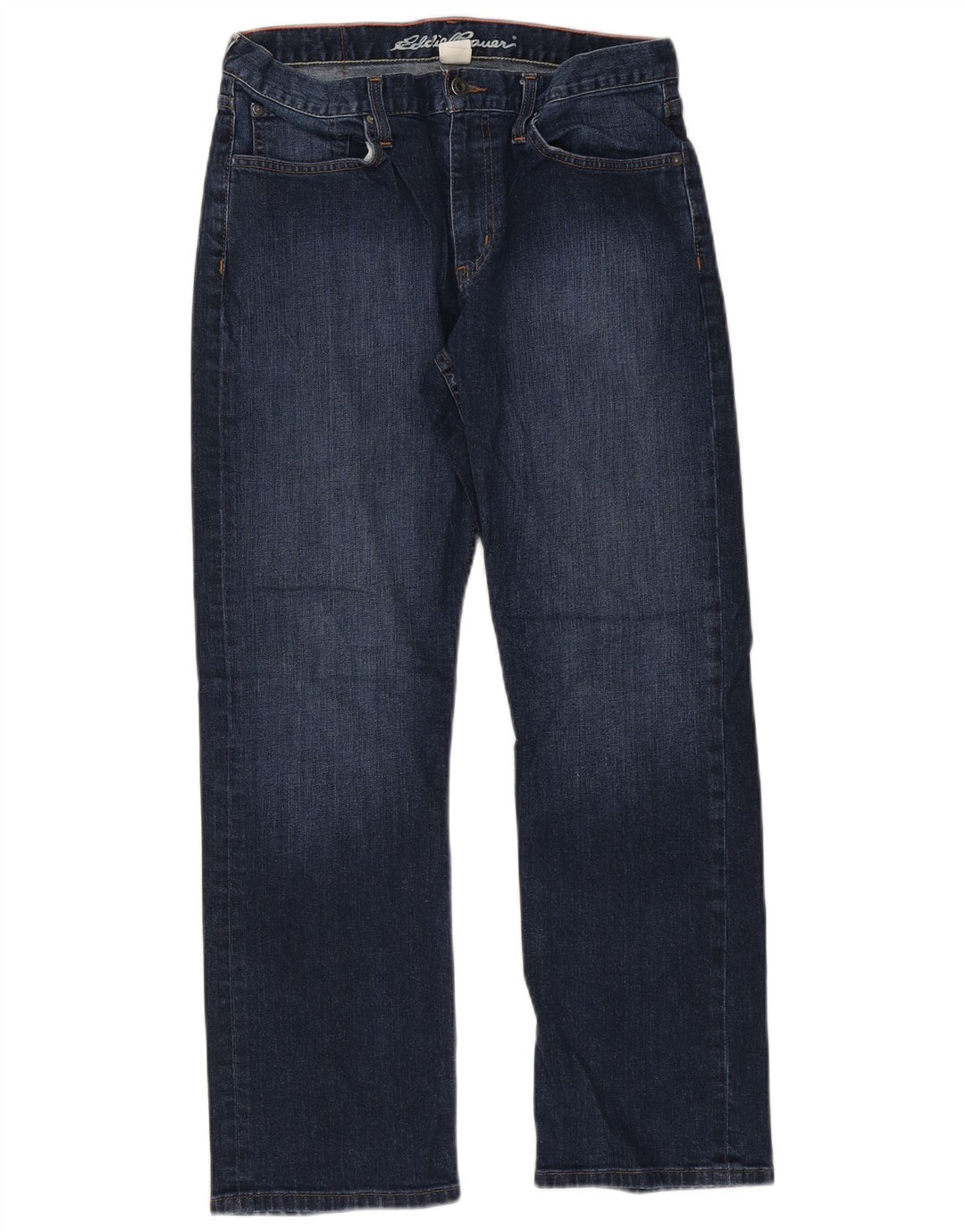 Męskie proste dżinsy Eddie Bauer W32 L30 Niebieskie bawełniane