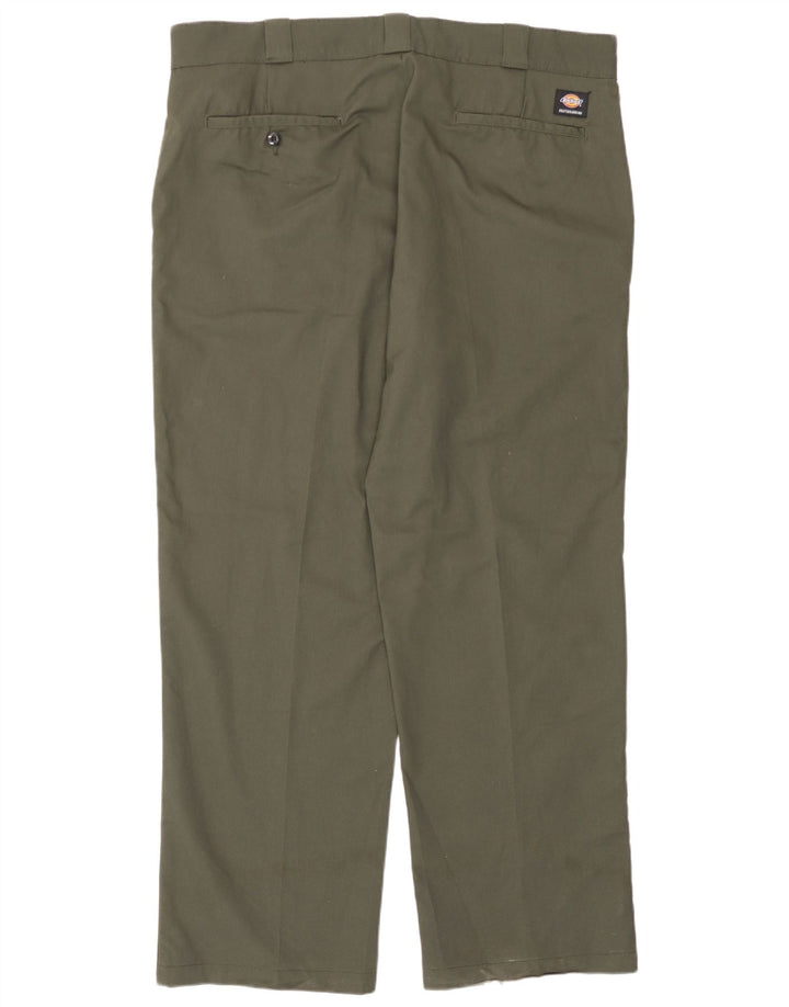 Męskie proste spodnie chino Dickies W40 L31 Khaki poliester
