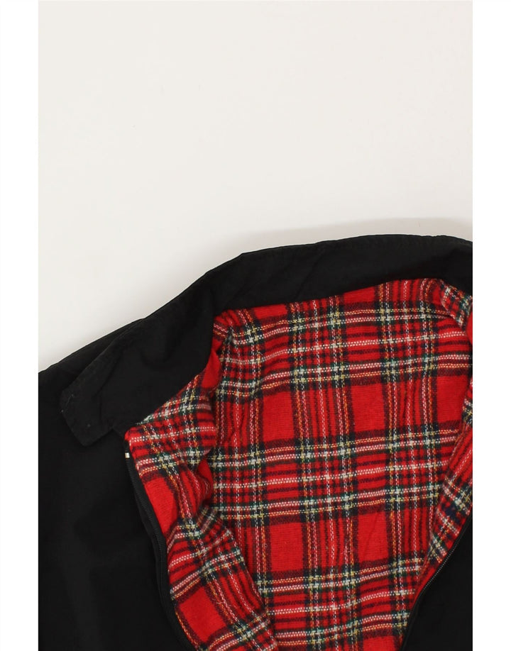 VINTAGE Mens Bomber Jacket UK 42 XL Black Vintage Vintage and Second-Hand Vintage from Messina Hembry 