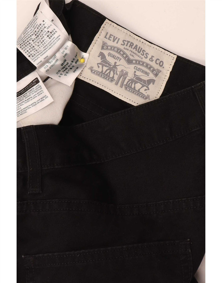 Męskie spodnie typu slim chino Levi's W29 L30 Czarna bawełna