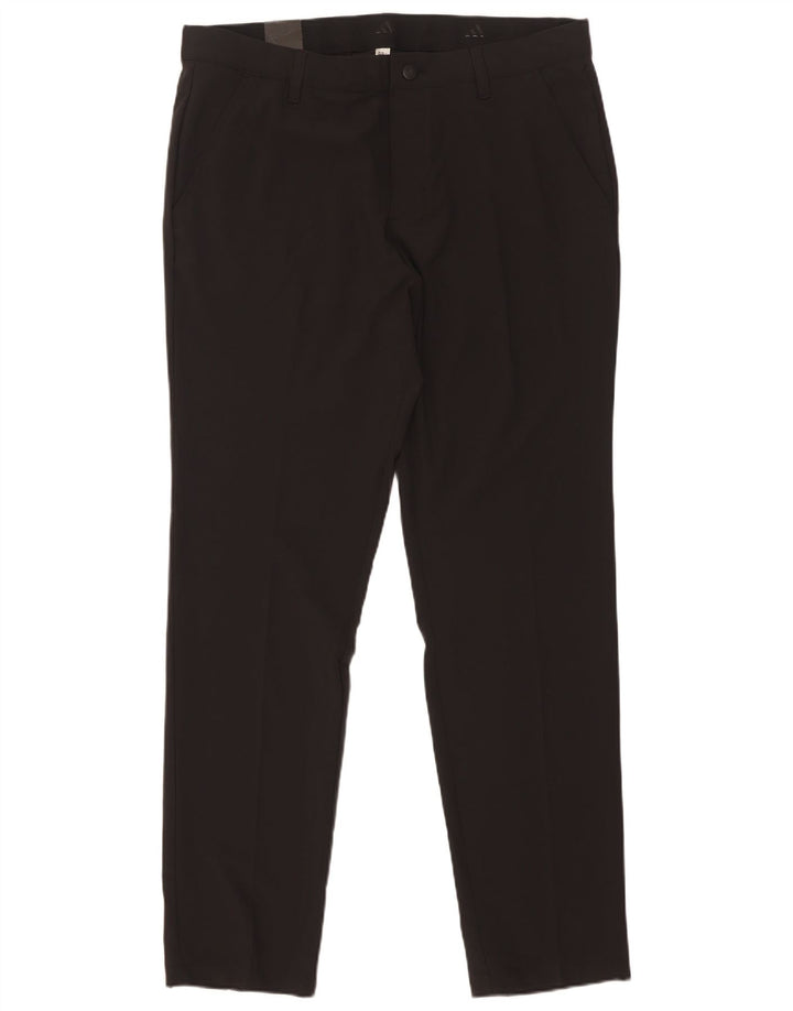 Damskie spodnie chino Adidas Regular Fit W34 L32 Czarny poliester