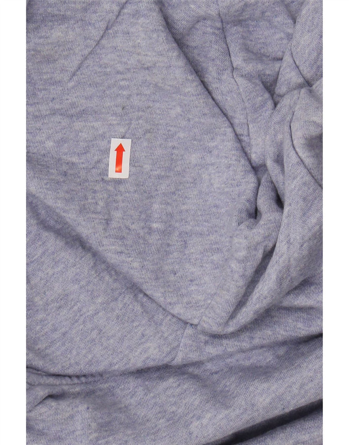 Damski sweter oversize z kapturem NIKE UK 16, duża, fioletowa, nakrapiana bawełna