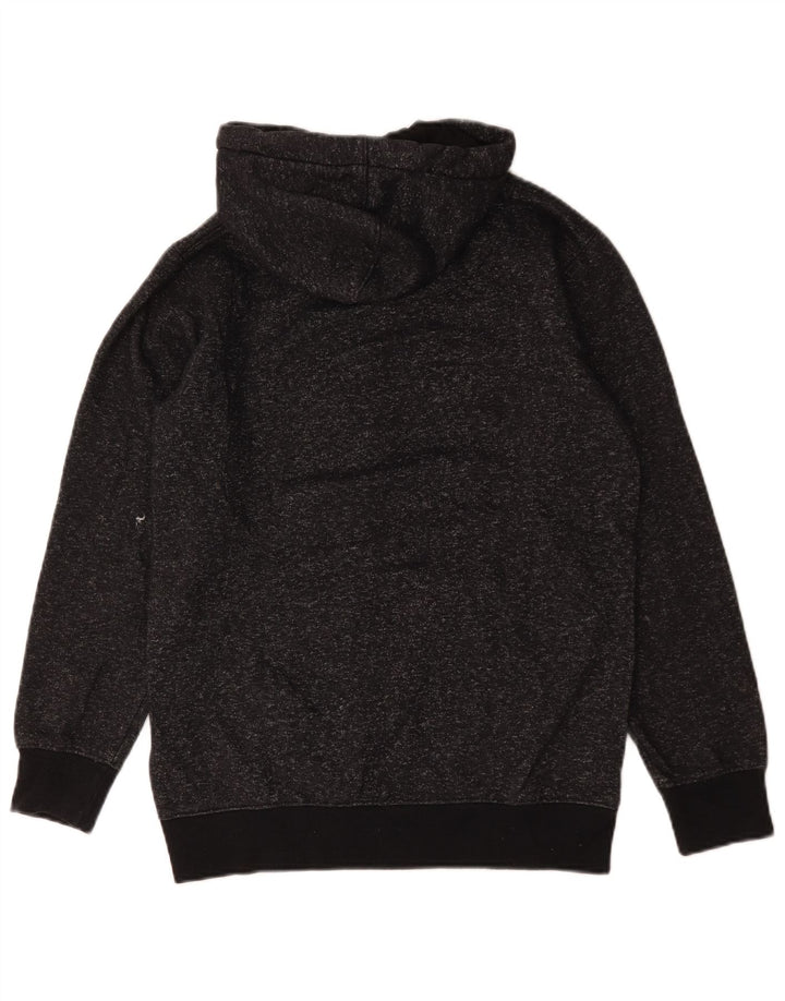 Męski sweter z kapturem i grafiką Jack & Jones, średni, czarny, nakrapiany