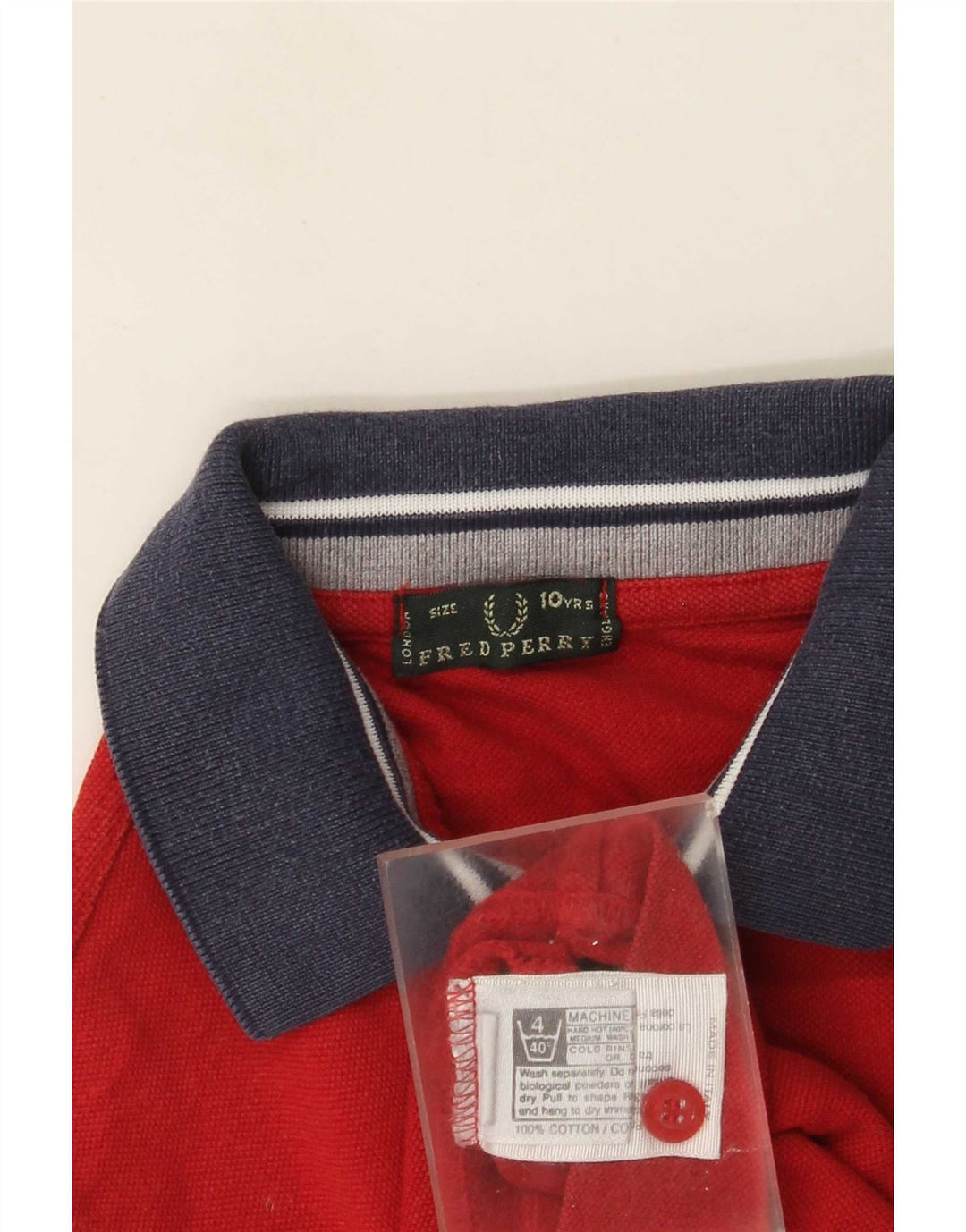 Chłopięca koszulka polo Fred Perry 9-10 lat, bawełniana w kolorze czerwonym