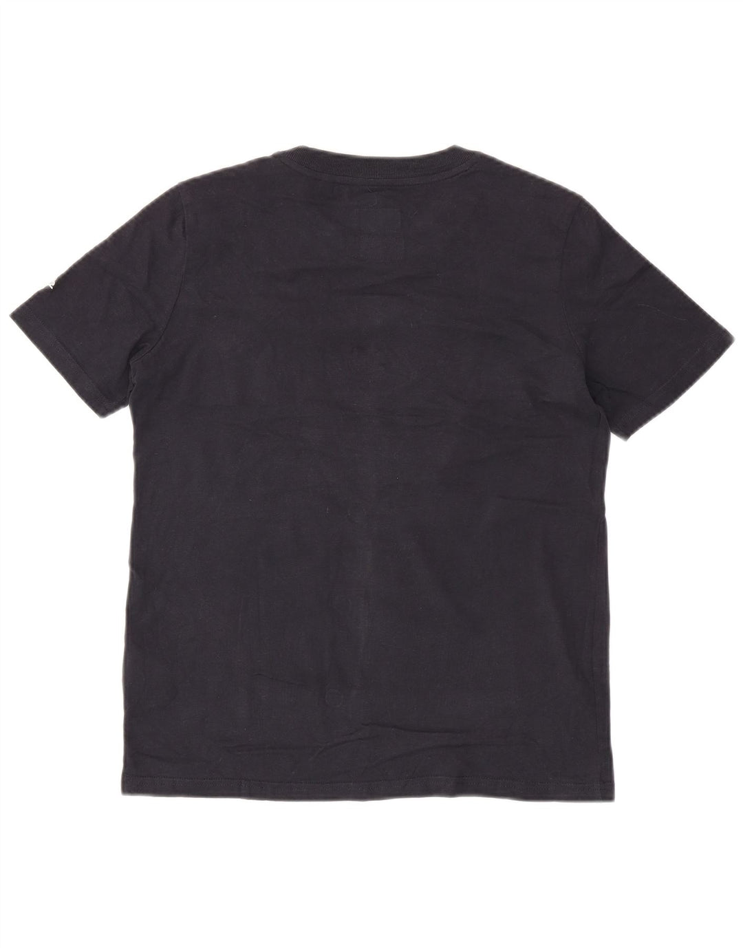 Damska koszulka z grafiką SUPERDRY Top UK 8, mała, granatowa, bawełniana