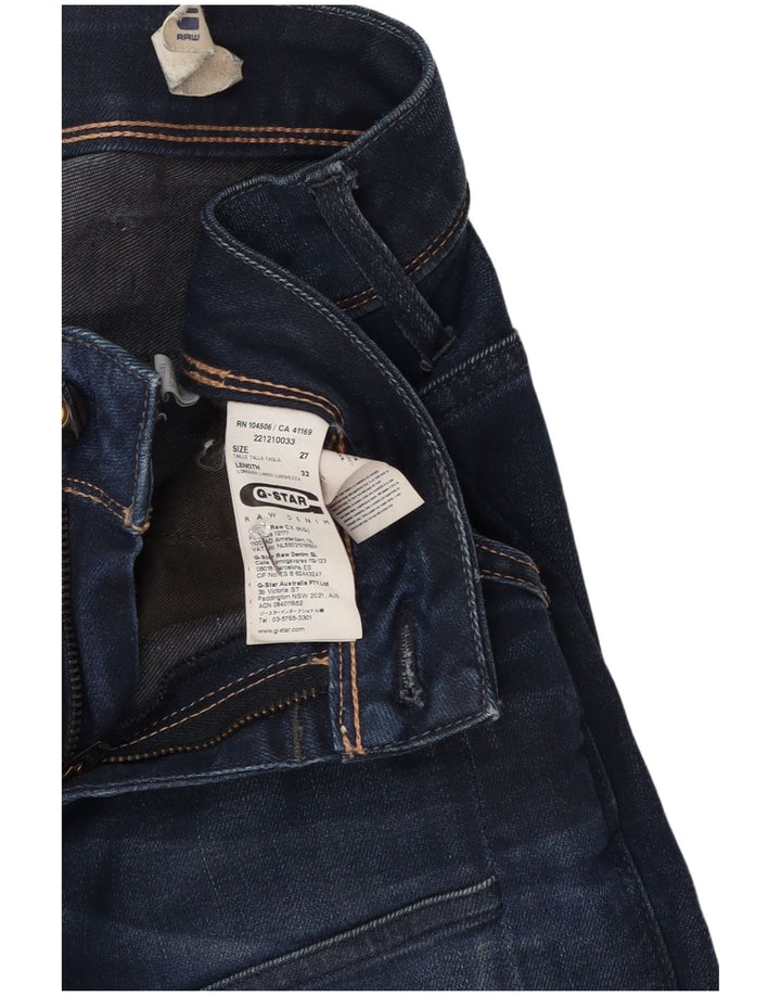 Damskie jeansy slim G-Star W27 L32 Granatowa bawełna