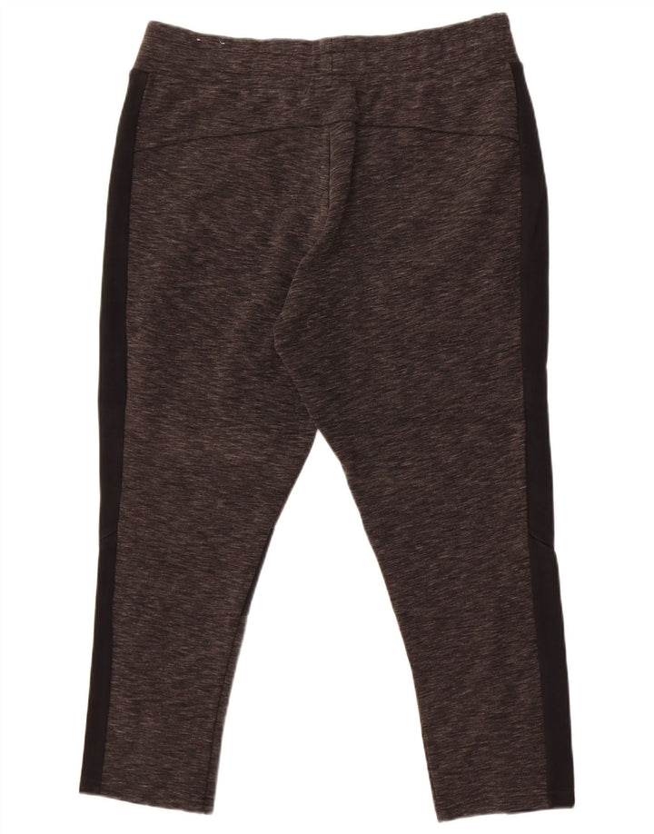 Legginsy damskie Puma UK 14, duże, szare, bawełniane z blokami kolorów