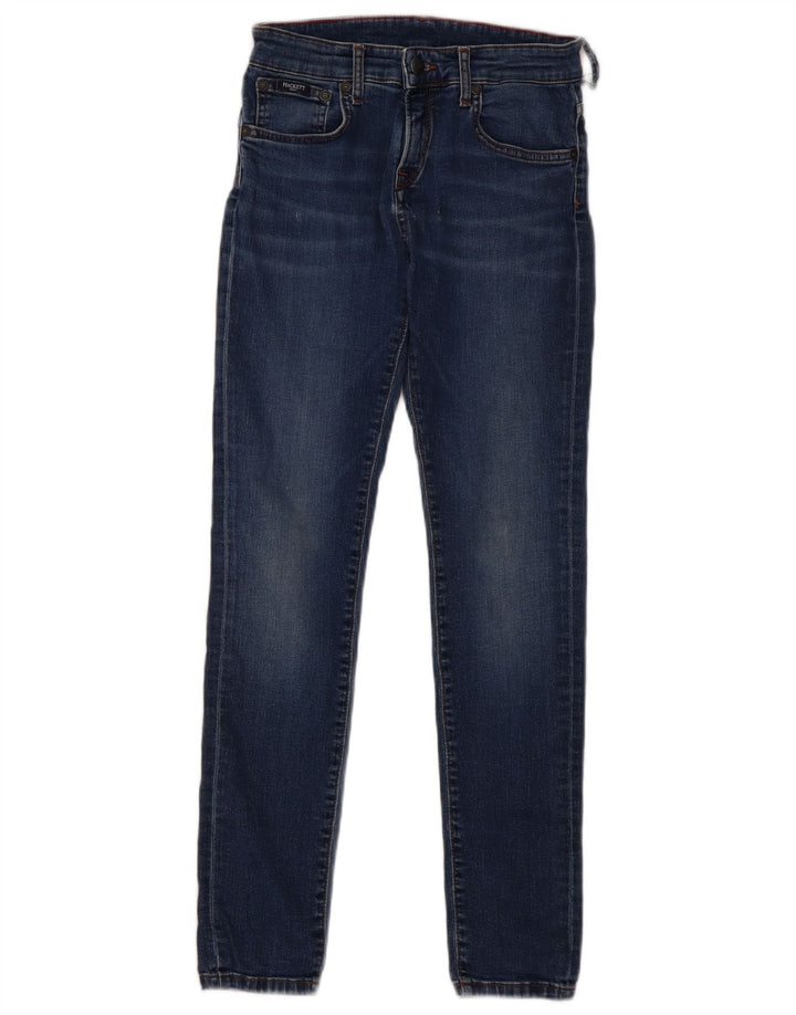 Damskie jeansy slim fit Hackett W26 L29 Niebieskie klasyczne