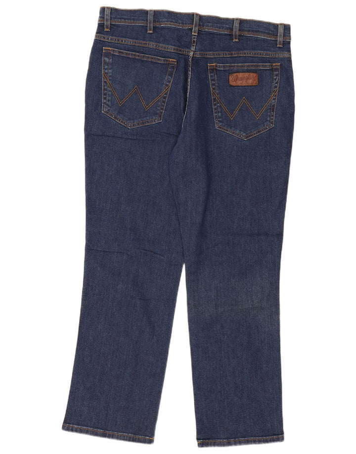 Męskie jeansy Wrangler Texas Stretch Straight W38 L30 Granatowa bawełna