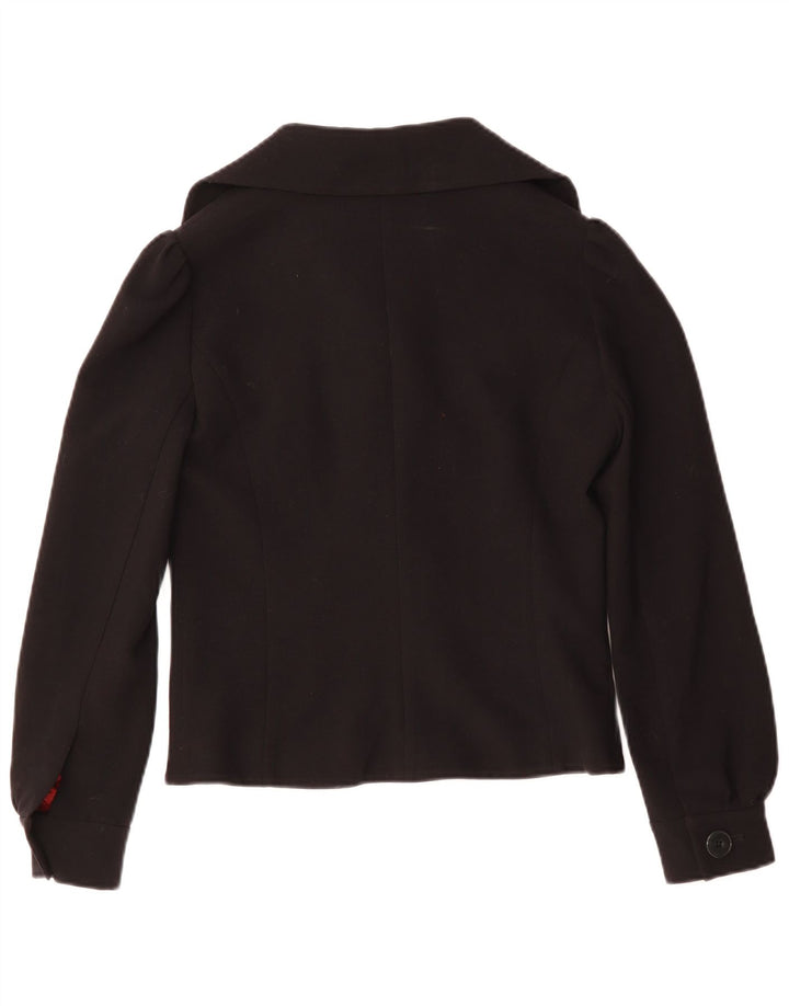 Damska marynarka zapinana na 3 guziki Sultanna Frantsuzova UK 10 Small Black Rayon