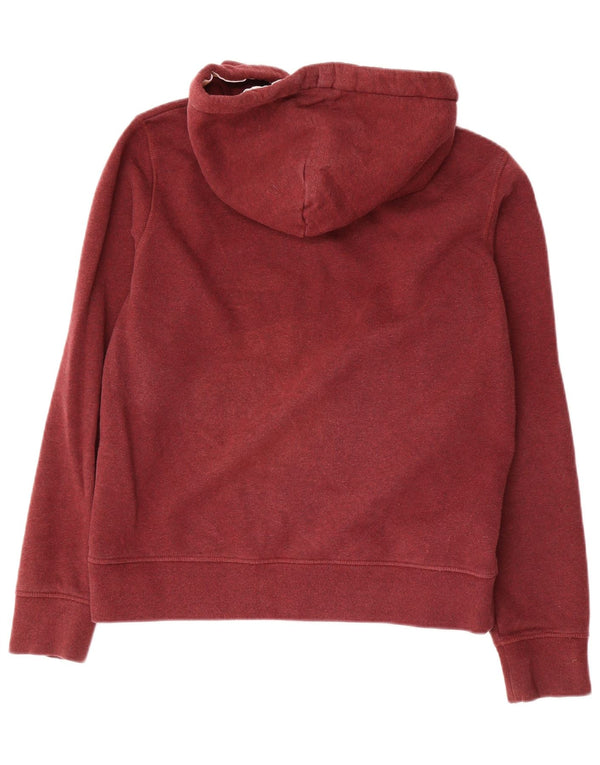 Damski sweter z kapturem i zamkiem Jack Wills UK 14, duży, bordowy, bawełniany