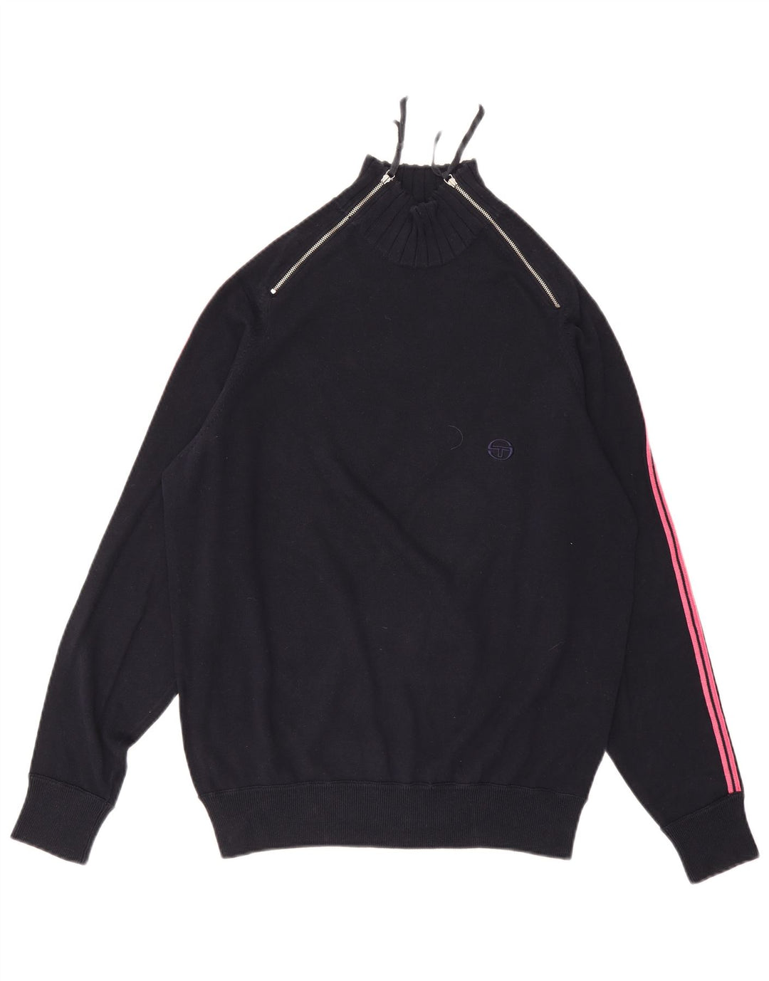 Sweter damski Sergio Tacchini z zamkiem błyskawicznym UK 16, duży, granatowy