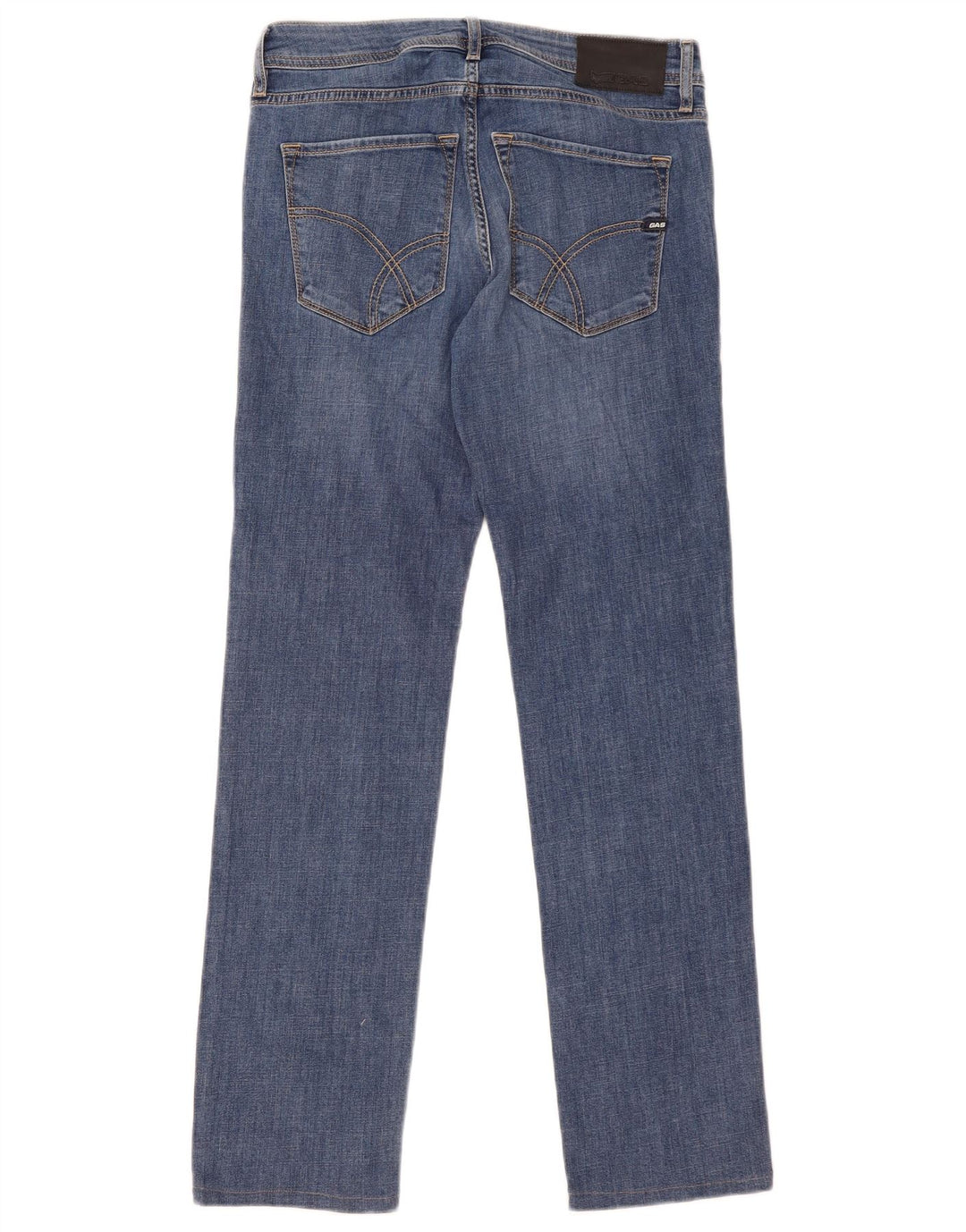 Damskie jeansy Gas Slim W30 L30 Niebieskie bawełniane