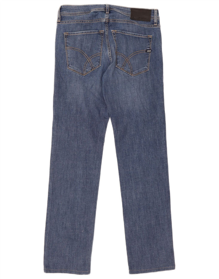 Damskie jeansy Gas Slim W30 L30 Niebieskie bawełniane