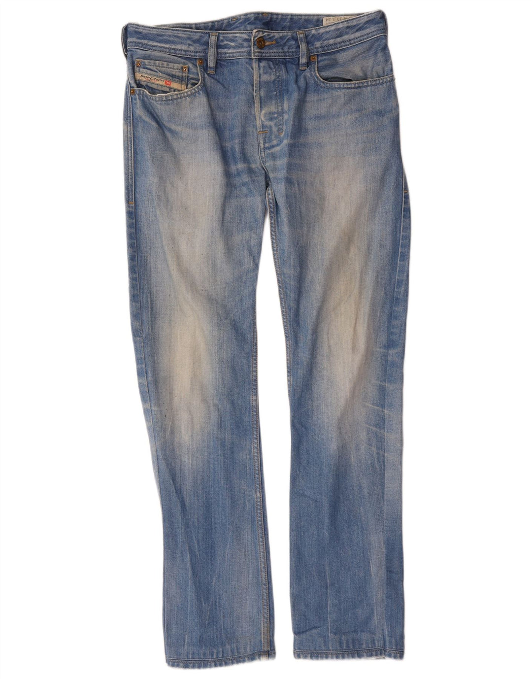 Diesel Męskie Zatiny Regular Bootcut Jeansy W30 L30 Niebieskie bawełniane