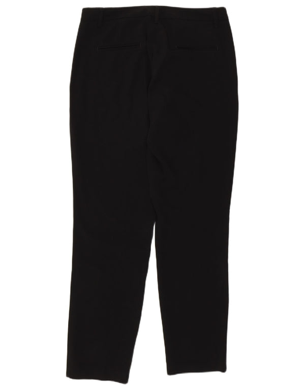 Damskie zwężane spodnie Chino Benetton UK 10 Small W29 L28 Czarny poliester