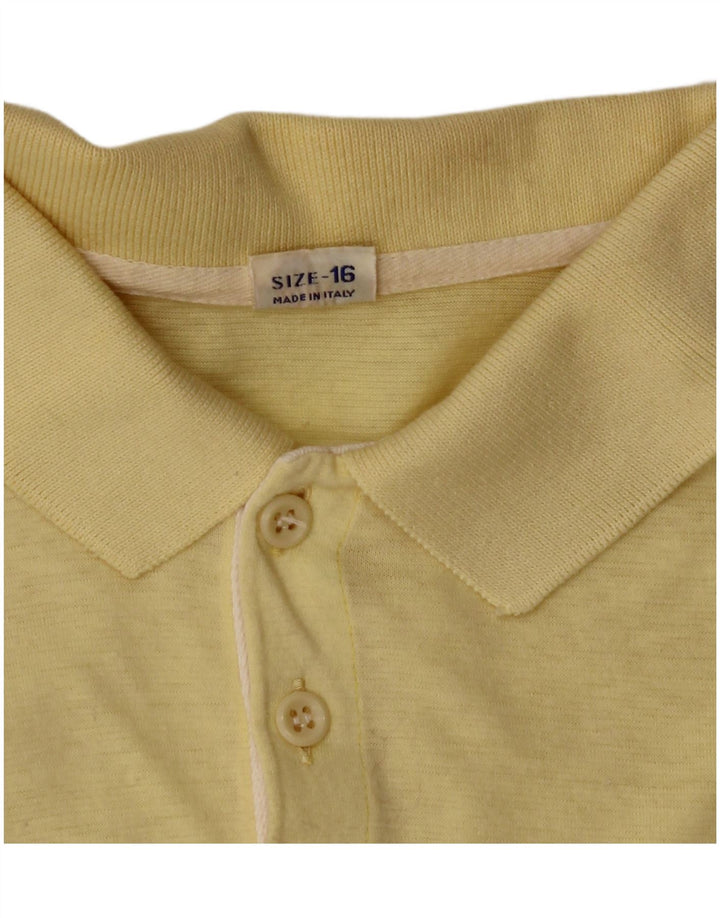 Chłopięca koszulka polo Vintage 15-16 lat, żółta