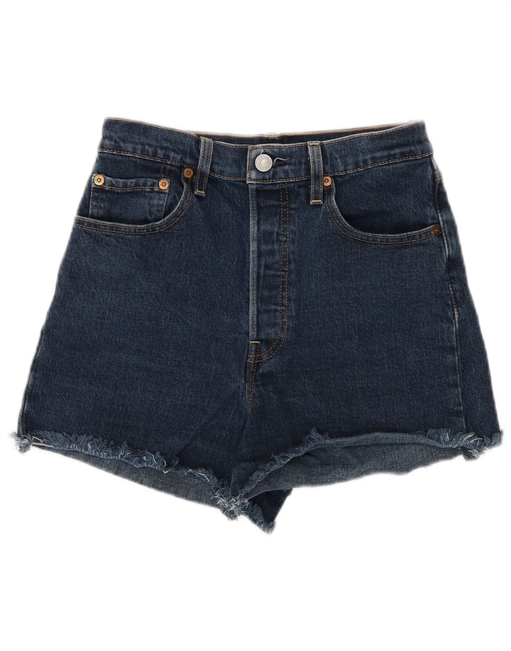 Damskie spodenki jeansowe LEVI'S 501 W27, małe, niebieskie, bawełniane, klasyczne