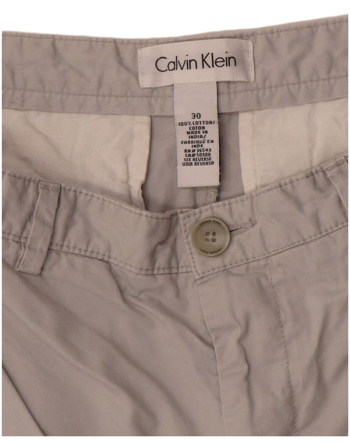 Męskie spodenki Chino Calvin Klein W30 Średnioszary, bawełniany