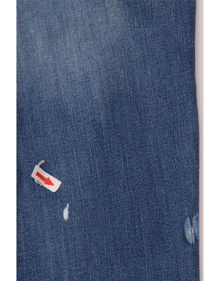 Damskie jeansy Lee Marion Straight W30 L31 Niebieskie bawełniane