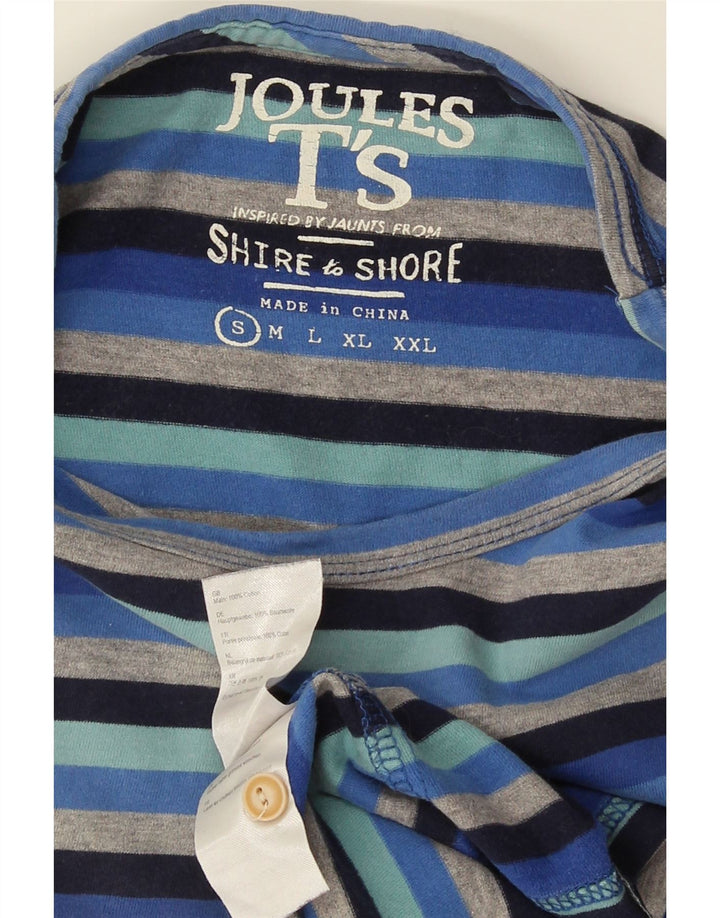 T-shirt męski Joules, bawełniany, w małe niebieskie paski