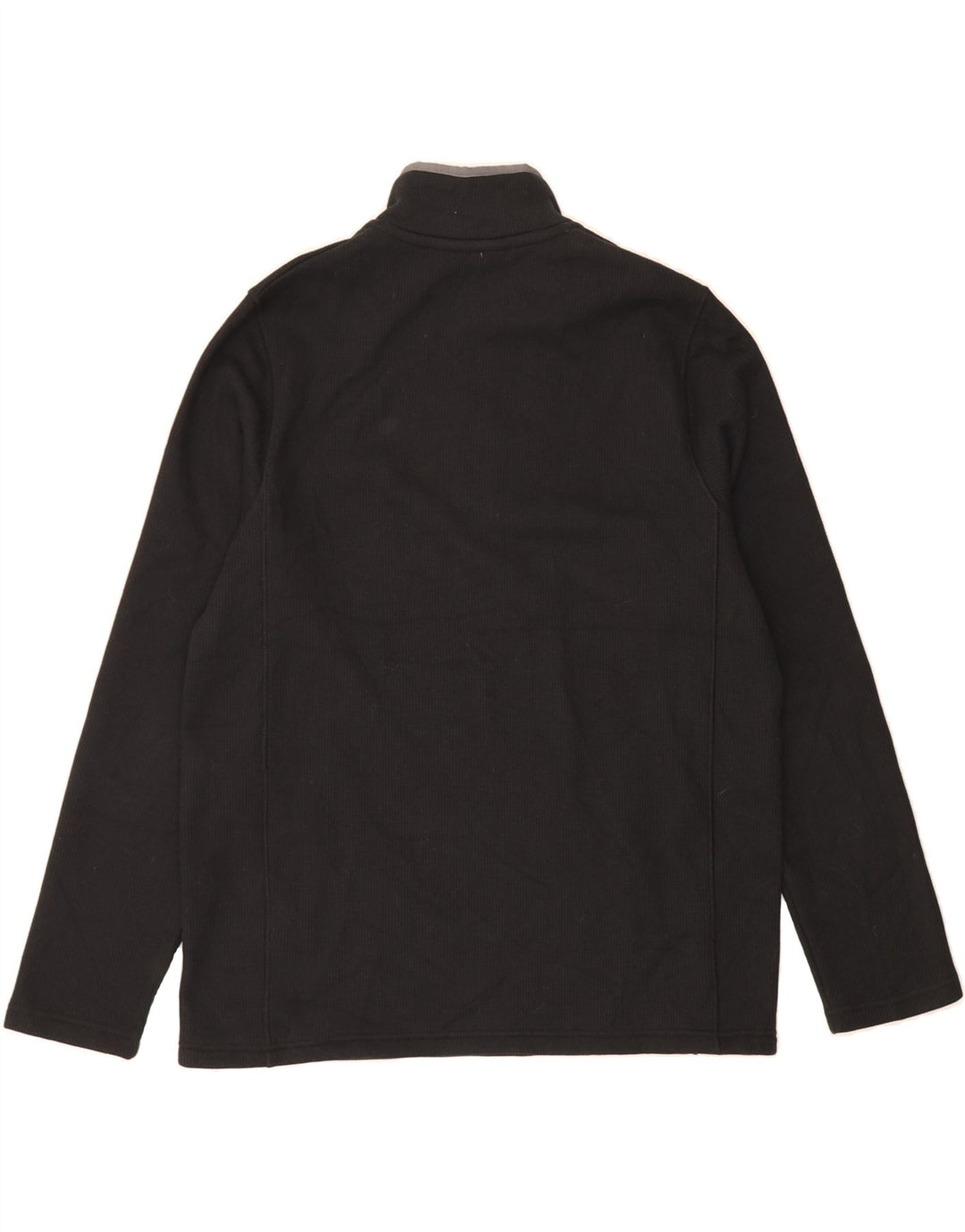 MOUNTAIN WAREHOUSE Mens Zip Neck Sweatshirt Jumper Medium Black Cotton Vintage Mountain Warehouse and Second-Hand Mountain Warehouse from Messina Hembry 